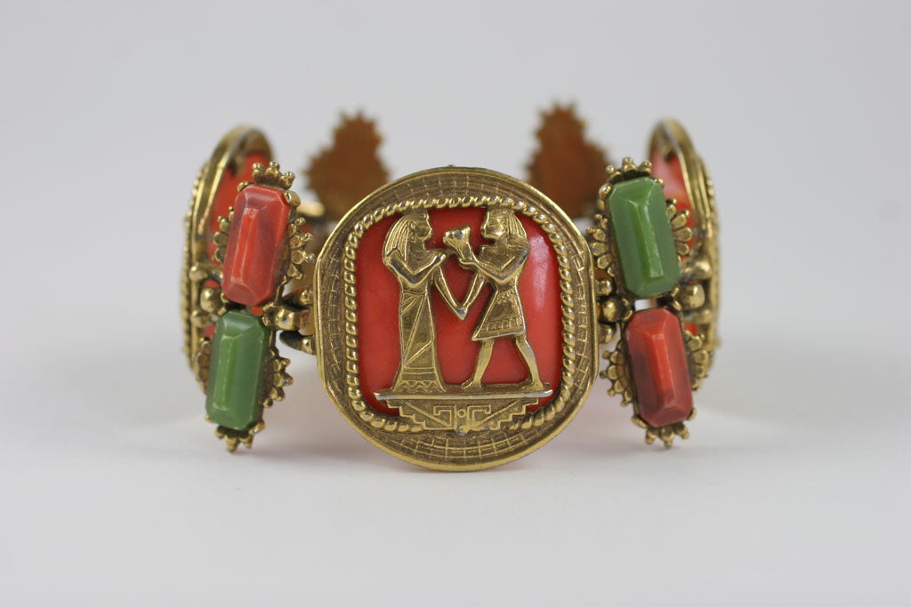 Egyptian Revival Bracelet For Sale at 1stdibs
