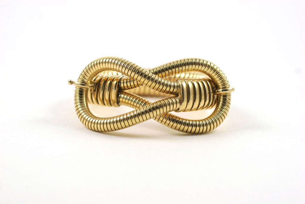 Flexible Gold Bracelet In Good Condition In New York, NY