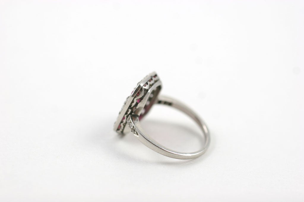 Art Deco Ruby and Diamond Ring 1