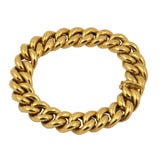 18 K yellow gold chain bracelet