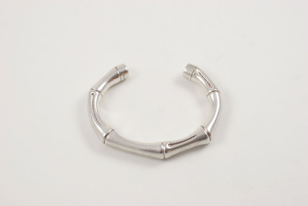 gucci bamboo bracelet silver