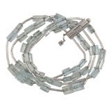 Aquamarine and White Gold Bracelet by H. Stern