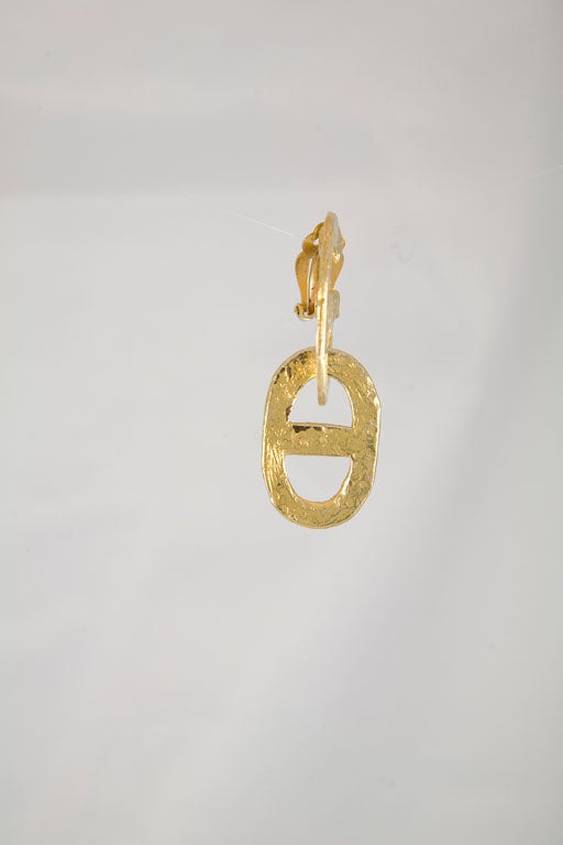 Chain Link Earrings by Hermes