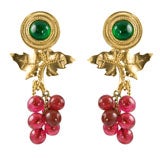 Fantastic Poured Glass Earrings by Chanel