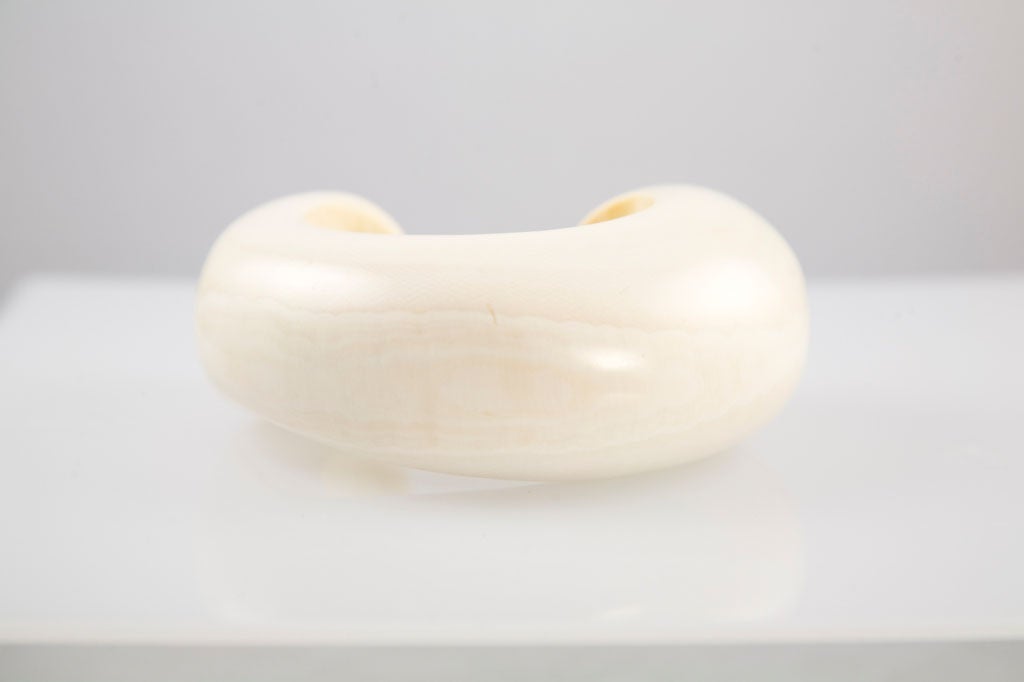 Sculptural Caved Ivory Cuff by Patricia Von Musulin 1