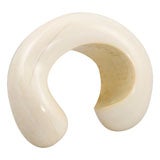 Sculptural Caved Ivory Cuff by Patricia Von Musulin