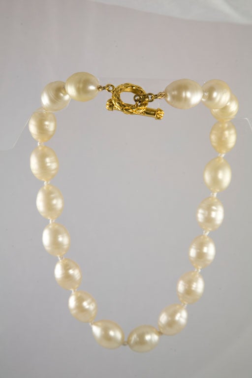 Extra Large Glass Pearls by Chanel 2