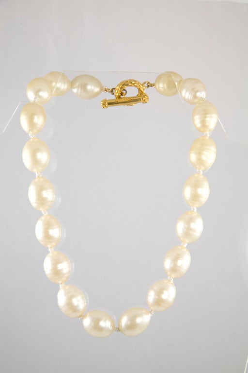 Extra Large Glass Pearls by Chanel 4