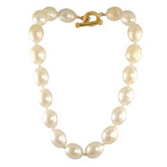 Vintage Extra Large Glass Pearls by Chanel