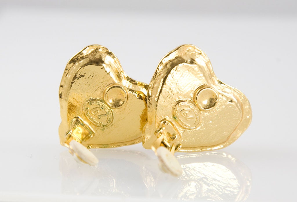 Heart Shaped Earrings by Christian Lacroix For Sale 4