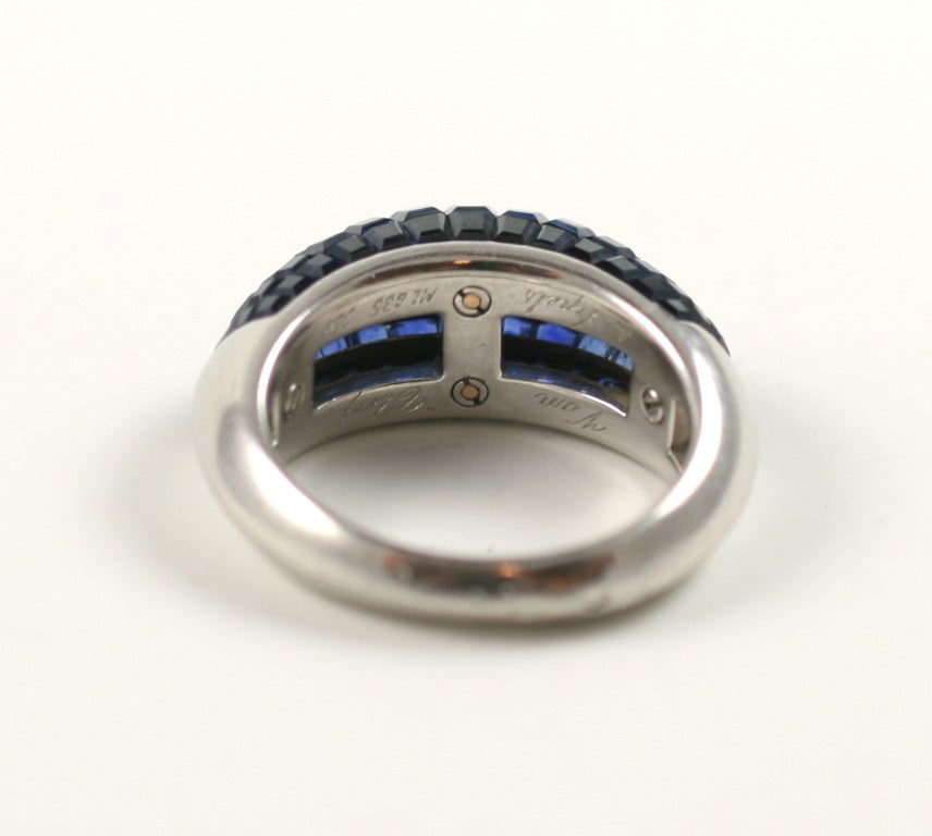 VAN CLEEF & ARPELS Invisible Set Sapphire Ring 1