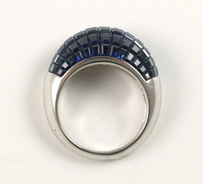 VAN CLEEF & ARPELS Invisible Set Sapphire Ring 2
