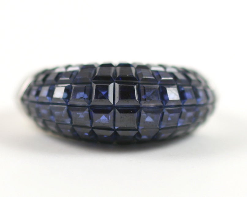 VAN CLEEF & ARPELS Invisible Set Sapphire Ring 6