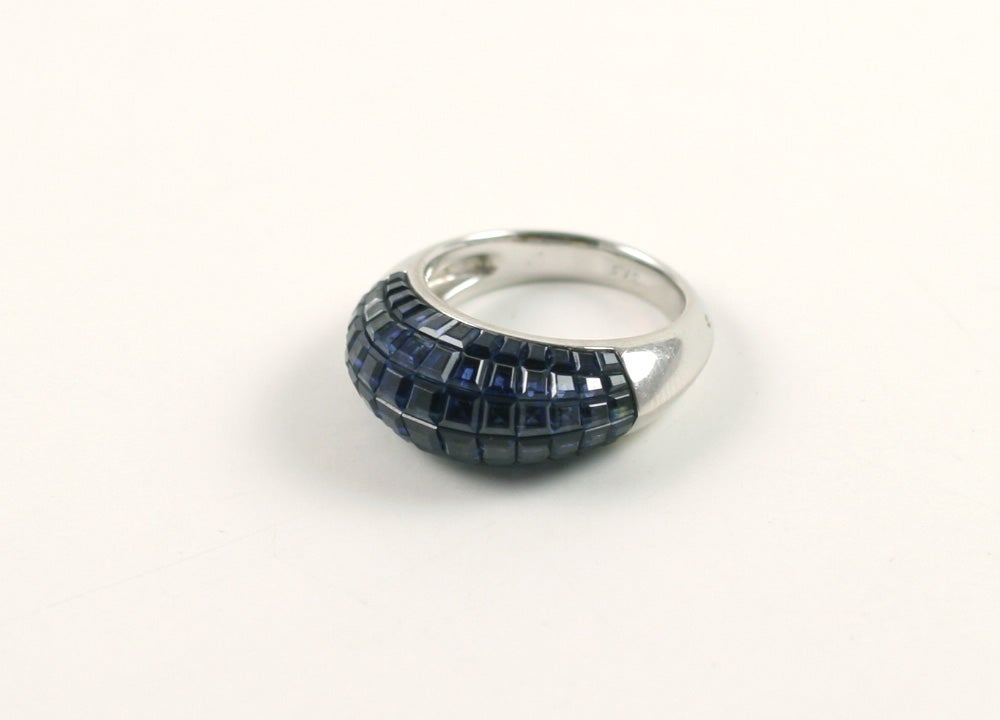 VAN CLEEF & ARPELS Invisible Set Sapphire Ring 7