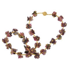 Tourmaline Flower Wreath Necklace
