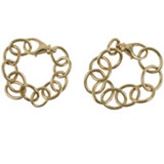 Gold Oval Link Bracelet Small 10