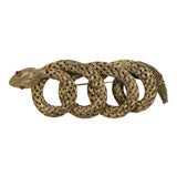 1940's Extra Large Snake Pin by Fred Gray