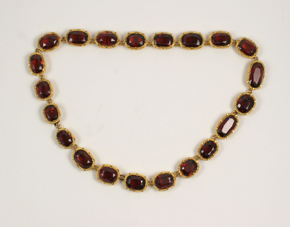 Elegant Hessonite Garnet Necklace