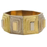 Magnificent Cartier Gold Pyramid Bracelet