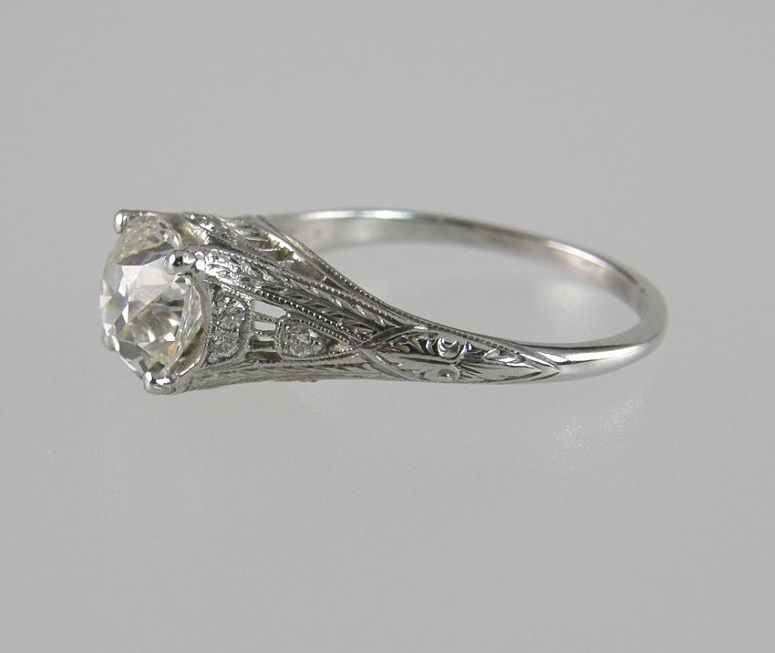 Art Deco Engagement Ring 1.48 carats 1