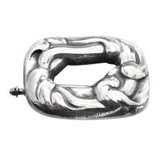 Small Georg Jensen rectangular brooch