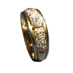 Boucheron Diamond Gold Band Ring