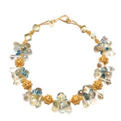 lemon quartz necklace with london blue topaz lemon quartz necklace with london blue topaz