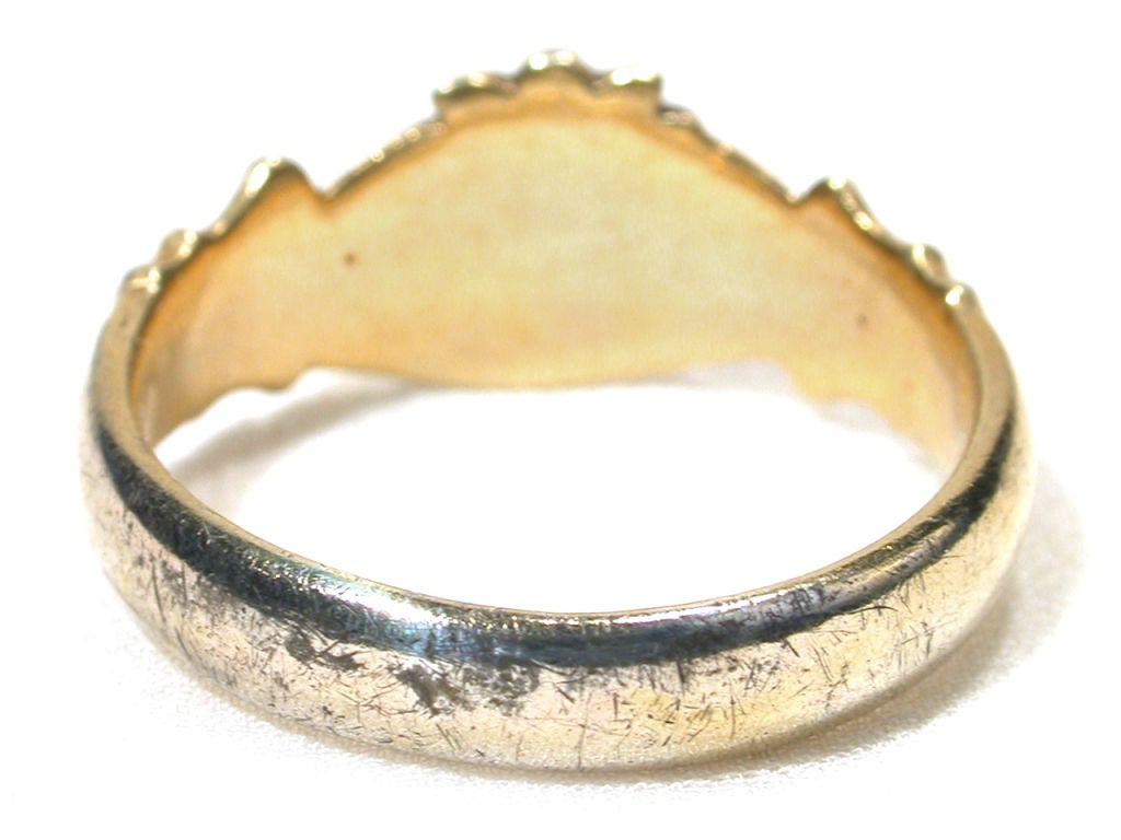 Renaissance Silver Gilt Fede Ring 1