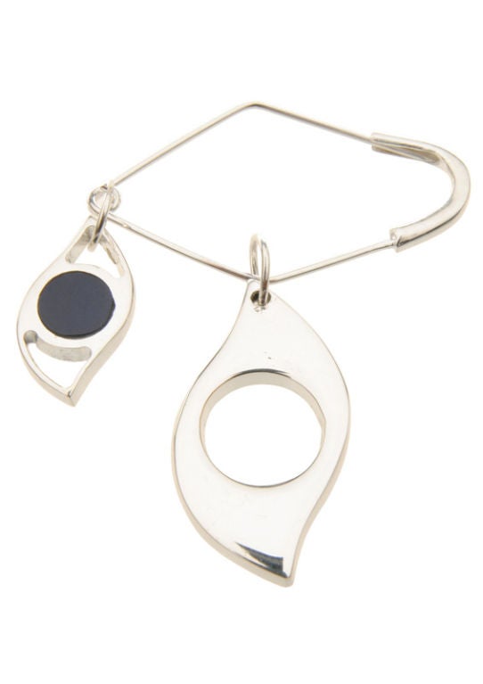 eye Double Pin, with an eye pendant
