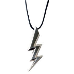 A Silver Thunder pendant plated in 18k gold
