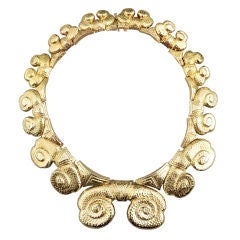 Important David Webb Gold Necklace
