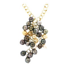 South Sea Pearl Cluster Necklace