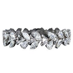 Spectacular Diamond Platinum Bracelet