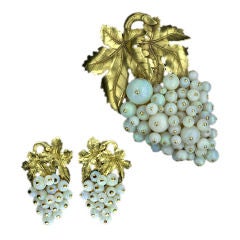 Opal Earrings and Pin Suite