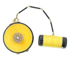 Tiffany & Co. Enamel Compact and Lipstick