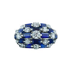 
Oscar Heyman
 Diamond and Sapphire Dome Ring