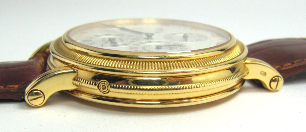 PAUL PICOT Lim. Ed. 18K Gold Power Reserve Uhr mit Skelettboden 1