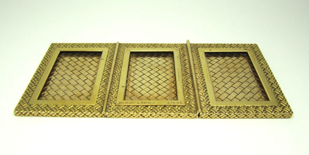 gold folding photo frame