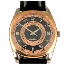 Rolex Cellini in 18 Karat Pink and White Gold.