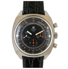 Tissot Montre-bracelet chronographe Seastar T 12 en acier inoxydable, c. 1965