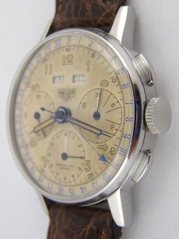 Heuer Triple Calendar Chronograph c.1950s