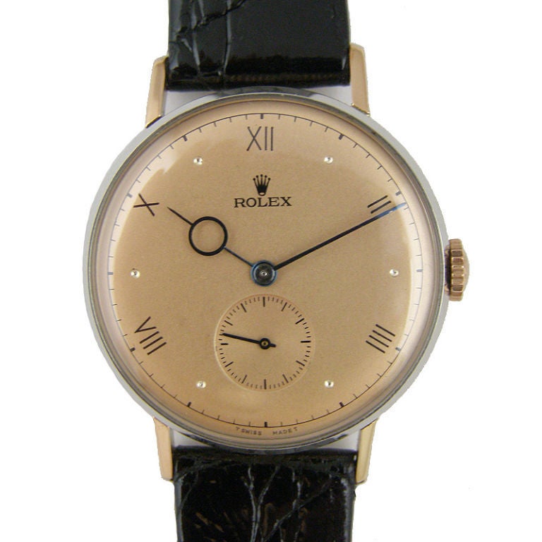 Rolex SS/PG dress model ref 3923 circa 1950
s