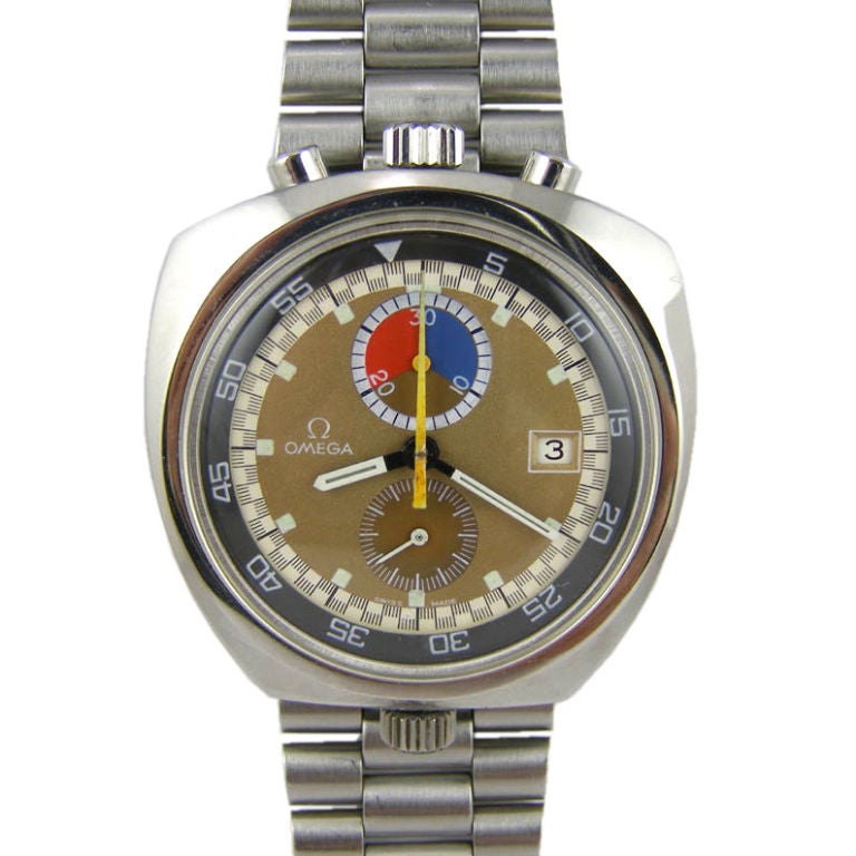 Omega SS "Bull
s Head" driver
s chronograph circa 1970
s