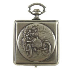 Magificent Swiss "Teller" square case clock  c.1920