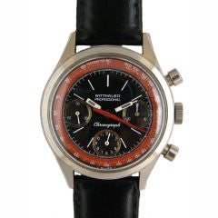 Vintage Wittnauer SS 3 Register  Manual Wind Chronograph Circa 1960's