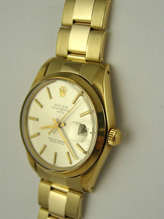 Rolex 14K YG Oyster Perpetual Date ref# 1500