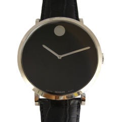 Vintage Movado 18K WG 60th Anniversary Massive LE Museum watch