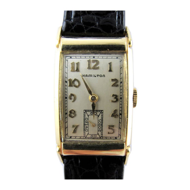 Hamilton 14K YG Gilman model circa 1940
s