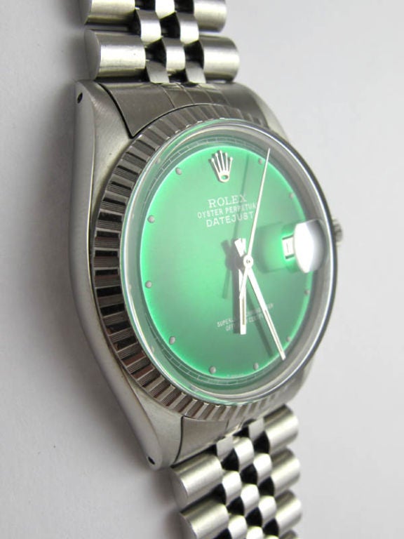 Rolex SS Datejust ref 1603 36mm diameter full size model