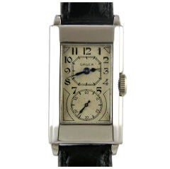 Gruen SS early doctor's duo dial wristwatch circa 1930's